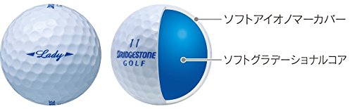 Bridgestone Lbwxj Golf Ball, Lady, White