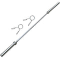 Topeakmart Olympic Barbell Bar 7Ft Chrome Weight Lifting Bar Weighted Exercise Bar Barbell Bar Weight Bench Set