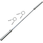 Topeakmart Olympic Barbell Bar 7Ft Chrome Weight Lifting Bar Weighted Exercise Bar Barbell Bar Weight Bench Set