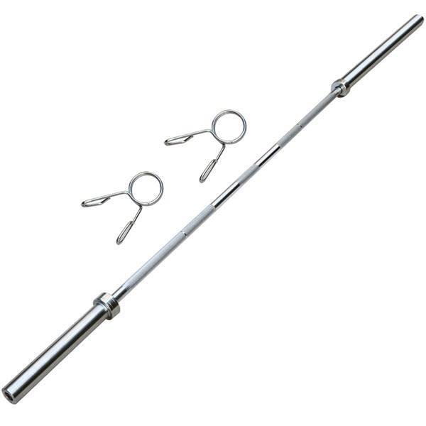 Topeakmart Olympic Barbell Bar 7Ft Chrome Weight Lifting Bar Weighted Exercise Bar Barbell Bar Weight Bench Set