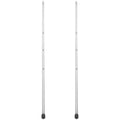 Happyyami 2Pcs Metal Poles for Foosball Table Iron Soccer Machine Replacement Rods for Teens Adults Easy to Assemble Table Footb