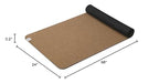 Gaiam Yoga Mat Cork - Great For Hot Yoga, Pilates (68-Inch X 24-Inch X 5Mm Thick), Black/Brown