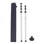 Redcamp Aluminum Adjustable Camping Tarp Poles, Set Of 2, 90'' Telescoping Lightweight Tent Poles For Shelter, Hammock Rain Fly,