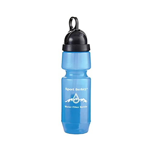 Sport Berkey Water Filter Bottle Ideal for Off-Grid, Emergencies, Hiking, Camping, Traveling and Everyday Use at Home, Work or S