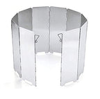 Gciyaen Folding Stove Windscreen Outdoor Camping Stove Windshield With Carrying Bag (660 X 240Mm 8 Plates)