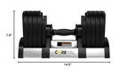 Core Fitness Adjustable Dumbbell Weight Set By Affordable Dumbbells - Space Saver - Dumbbells For Your Home