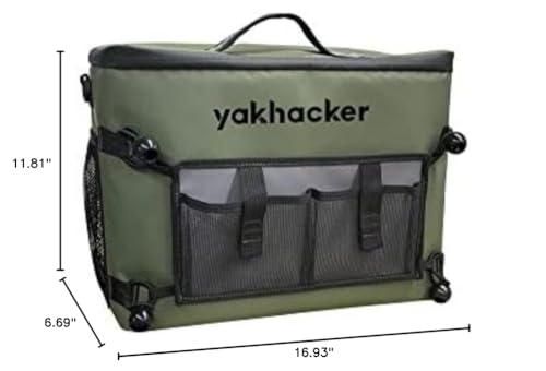 Yakhacker Kayak Cooler Bag, Waterproof Seat Back Cooler With Lawn-Chair Style Seats, Kayak Accessories Portable Ice Chest Cooler