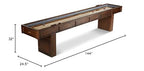 Barrington Billiards 12' Webster Shuffleboard Table With Scratch-Resistant Playfield And 8 Puck Set