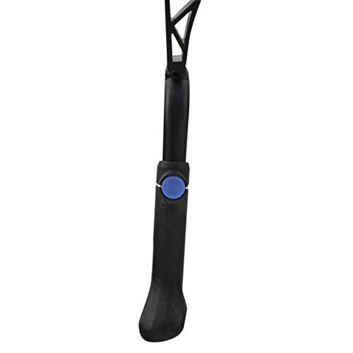 Ventura Double Leg Kickstand, Center-Mounted, Aluminum, Adjustable Without Tools For 24''-28'' Bicycle, Black