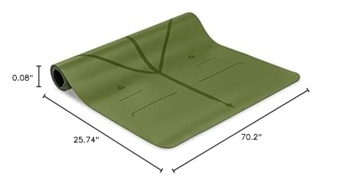 Liforme Travel Yoga Mat - Free Yoga Bag, Patented Alignment System, Warrior-Like Grip, Non-Slip, Eco-Friendly And Biodegradable,