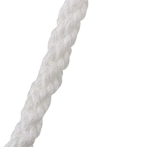Bang4Buck Three Strand Polypropylene Anchor Rope 1/2 Inch 100 Feet Twisted Dockline For Boat/Sailboat/Sled Line With Thimble And