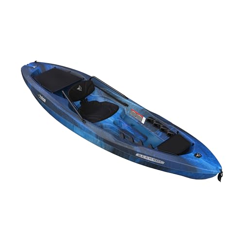 Pelican Seek 100X - Recreational Sit on top Kayak - Neptune - Lightweight Smart Design - Adjustable Ergoform Seating System - 10
