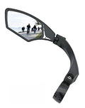 Hafny New Handlebar Bike Mirror, Hd,Blast-Resistant, E-Bike Mirror, Glass Lens, Hf-Mr095 (Silver Left)