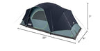 Coleman Skydome Tent Xl, 8/10/12 Person Camping Tent, Blue Nights