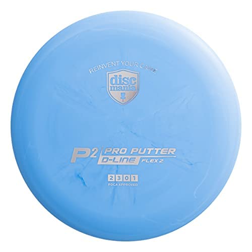 Discmania D-Line P2 Flex 2 Disc Golf Putter 173-176G (Colors May Vary)