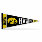 Rico Industries Ncaa Iowa Hawkeyes Exclusive 12'' X 30'' Felt Wall D  Cor Pennant - Great For Home/Bed Room/Man Cave D  Cor