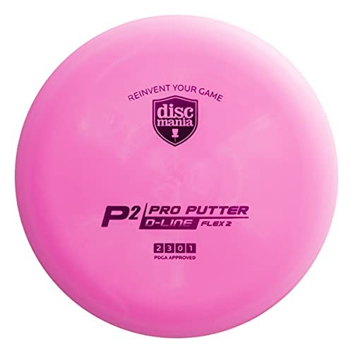 Discmania D-Line P2 Flex 2 Disc Golf Putter 173-176G (Colors May Vary)