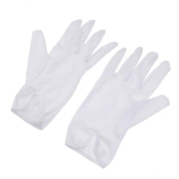 Merishopp 4X1 Pair Professional Snooker/Pool Billiard Referee Gloves White Cotton| Sports Equipment | Outdoor Sports Gear | Exer