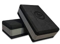 Vedam High Density Eva Foam Yoga Block Set Of 2 For Men & Women | Improve Strength & Aid Balance (Black Grey)