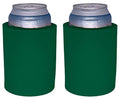 Blank Thick Foam Old School Can Cooler (2 Pack, Forest Green)