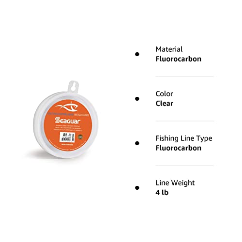 Seaguar Sts Trout/Steelhead 100% Fluorocarbon Fishing Line 4Lbs, 100Yds Break Strength/Length - 04Sts100