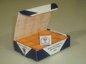 Sterling Gaming Silver Cup Orange Pool Cue Chalk - 12 Pc Set