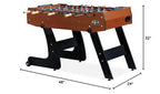 Kick Monarch 48'' Brown Folding Foosball Table (Brown)