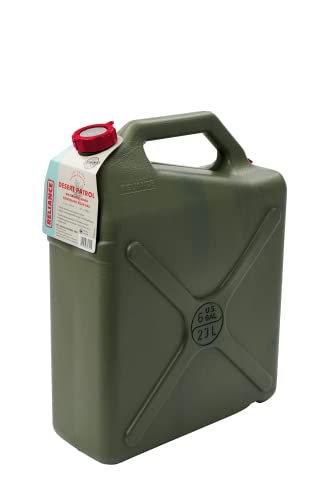 Reliance Products Desert Patrol 6 Gallon Rigid Water Container, Green , 14.8 Inch X 6.3 Inch X 19.0 Inch