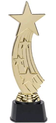 Gold Plastic Shooting Star Award - 9.5'' (1 Pc) - Perfect For Celebrating Outstanding Achievements