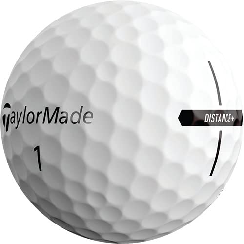 Taylormade 2021 Taylormade Distance+ Dozen Golf Balls, White (1 Box With Four Lines Of 3 Balls Each, 12 Golf Balls In Total)