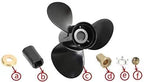 Oem 13 1/4 X17 Upgrade Boat Propeller 48-77344A45 Fit Mercury Outboard Motos 60 75 80 90 100 115 125 Hp,15 Spline Tooth,Hub Kits