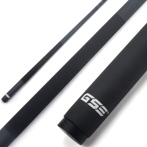 Gse 58'' 2-Piece Fiberglass Graphite Composite Billiard Pool Cue Stick (Matte Black, 21Oz)