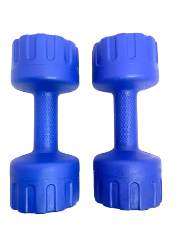 ARTINO PVC Dumbbells Set Weights Fitness For Home Gym Exercise (Pack of 2) Light,Heavy for Women & Mens Dumbbell (4.0 Kilograms)