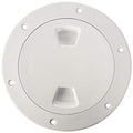 Beckson Dp40-W Screw-Out Deck Plate, 1 Pack, White