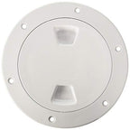 Beckson Dp40-W Screw-Out Deck Plate, 1 Pack, White