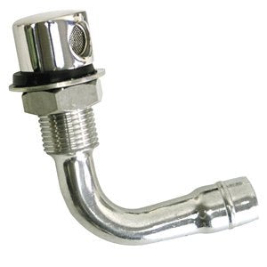 Whitecap Fuel Vent - Round Head, 90 Degree, 9/16'' Hose