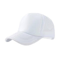 Goodfriends Plain Blank Trucker Hat With Mesh Back, White, Adjustable