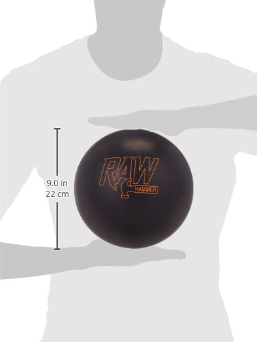 Hammer Raw Bowling Ball- Black 16Lbs (60-106526-936)