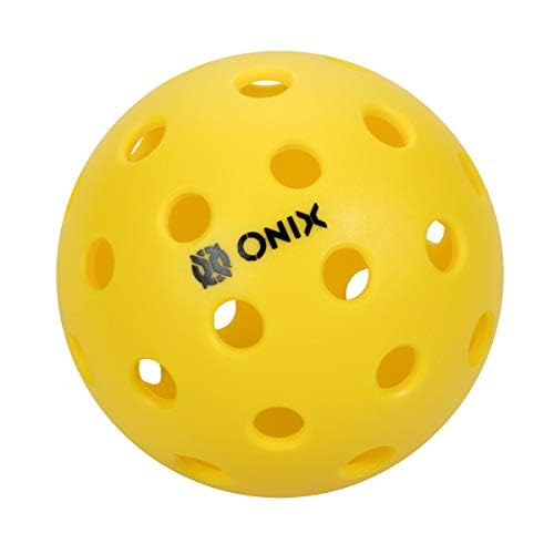 Onix Pure 2 Outdoor Pickleball Balls Specifically Designed And Optimized For Pickleball Yellow 6-Pack