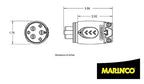 Marinco 12Vcps3 70A Trolling Motor Plug & Receptacle