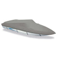 Carver 77119F-10 Styled-To-Fit Boat Cover For V-Hull I/O Runabout Boats (Including Euro-Style) With Windshield And Hand Or Bow R
