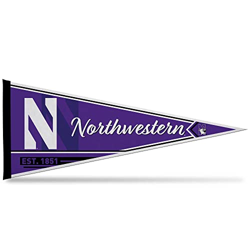 Rico Industries Ncaa Northwestern Wildcats Classic 12'' X 30'' Felt Wall D  Cor Pennant - Great For Home/Bed Room/Man Cave D  Co