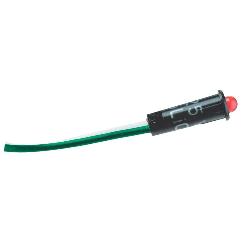 Blue Sea Systems Indicator Light, Red LED, 12/24VDC, Black/Red, 8171