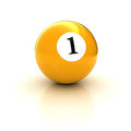 Laxmi Ganesh Billiard American Pool Ball (Yellow, 1)