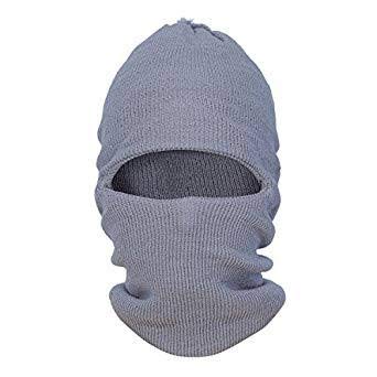 Tubination Monkey Cap Unisex Adults Light Grey Woolen Monkey Cap (Grey, Free Size)