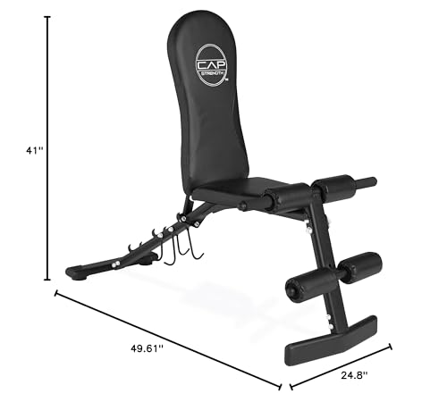 Cap Barbell Flat/Incline/Decline Bench, Black
