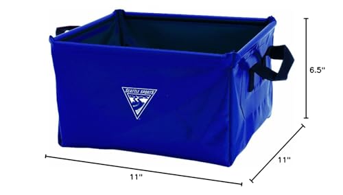 Seattle Sports Outfitter Class Collapsible Square Pack Sink Dish Wash Basin For Camping, Blue