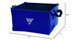 Seattle Sports Outfitter Class Collapsible Square Pack Sink Dish Wash Basin For Camping, Blue