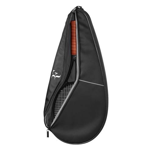 Wilson Rf Tennis Racket Cover - Holds 1 Racket, Black
