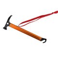 Sutekus Peg Hammer Tent Stake Remover - Lightweight Camping Hammer Wedge For Outdoor Mountaineering Tourism (Orange)
